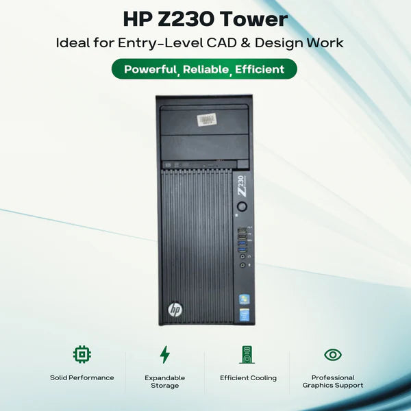 hp z230 tower efficient desktop for technical applications